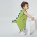 Qiletu New Summer 0 3 Years Old Infant Baby Romper Fresh Green Dinosaur Shape Sleeveless Romper_viptrois.com