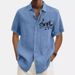 Men's Clothing 2023 Summer New Hort Sleeve Simple Geometric Pattern Men's Shirt_viptrois.com