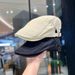 2025 Reversible For Women Korean Version Simple Fashion Beret British Style Forward Casual Versatile Hat_viptrois.com