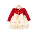 Mother & Kids Autumn New Girls Long Sleeved Dress Baby Girl Pineapple Mesh Princess Dress_viptrois.com