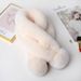 Korean version autumn and winter warm rabbit plush two tube thick fur ball solid color trendy women's scarf_viptrois.com