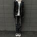 Men's Clothing 517 Washed Black And Gray Flared Jeans Vibe Style Cleanfit Slim Texture Stretch Slim_viptrois.com