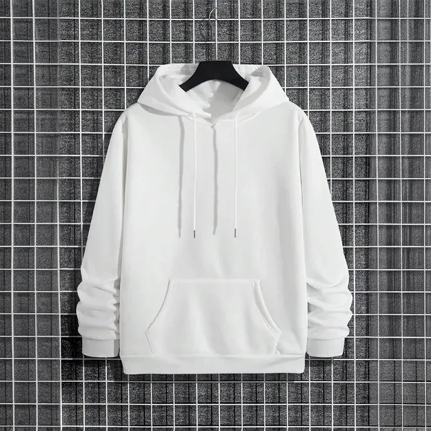 2025 Fall/winter New Arrival Men's Hoodie High Quality Solid Color Hooded Sweatshirt Male Home Outdoor Casual Fashion Pullover_viptrois.com
