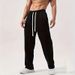 Men's Clothing Straight Loose Pants Casual Sweatpants Men's Casual Jogger Pants With Drawstring Waist, Loose Fit Sweatpants For Comfort & Style_viptrois.com