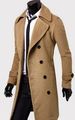 Loom Loom Plus Size Clothing Thickened Foreign Trade Double-Breasted Long Woolen Men's Trench Coat Jacket 5625_viptrois.com