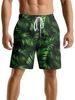 Unbeatable Quality Unbeatable Quality Men's Street American Casual Tropical Leaf Print Men's Running Sports Basketball Shorts_viptrois.com