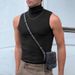Men's Clothing Summer New Solid Color Fashion Sleeveless Bottoming Shirt Men's Sexy Tight Vest_viptrois.com