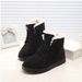 Winter Korean version of student snow boots women's short boots short tube warm boots lace up women's shoes flat heel trendy Martin cotton shoes boots_viptrois.com