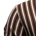 Men's Knit Stripe Polo Shirt, Breathable Moisture-Wicking Short Sleeve Top For Business Casual & Daily Wear_viptrois.com