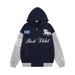 American Style Raglan Sleeve Letter Print Hooded Cardigan Sweatshirt Spring Unisex 2025 Autumn New Jacket_viptrois.com