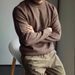 Men's Semi-Turtle Neck Knit Sweater – Old Money Style Slim Fit Pullover, Breathable Blend Fabric For Business Casual & Daily Wear_viptrois.com