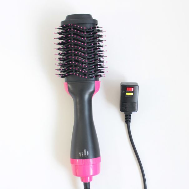 US Plug 1pc Hot Air Comb Three-speed Hot And Cold Wind, Blow And Pull All-in-one, Strong Wind Quick Blow And Dry_viptrois.com