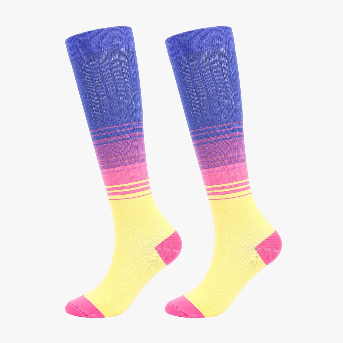 Sports muscle compression socks professional fitness running jump rope pressure socks thin leg socks stretch socks_viptrois.com
