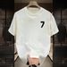 Men's Clothing Trendy Short Sleeved Ins Pure Cotton Summer New Men's Printed T Shirt Trendy Men And Women All Match Round Neck T Shirt Men_viptrois.com