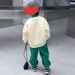 Kid's Clothing Boys cartoon turtleneck sweatshirt sweatpants two piece suit autumn and winter new Korean style cute small children's suit trend_viptrois.com