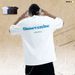 American Style Couple Trendy Brand Foam Text Print High Street Short Sleeve T-Shirt Unisex Summer Top_viptrois.com