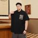 Men's Clothing Plus Size Summer Casual Lapel Short Sleeved Polo Shirt Men's Fat Loose Paul Shirt_viptrois.com
