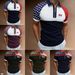 3D Printed Statue Of Liberty Polo Shirt For Men America Flag Pattern Tees Summer Street Loose Short Sleeve Tops Lapel T-Shirts_viptrois.com