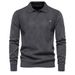 Man's Clothing Top Long Sleeve Men's Sweater Slim-fit Lapel High Quality Men's Sweater_viptrois.com