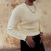Men's Clothing Spring And Autumn Tight Knitted Heavy Bottoming Shirt Long Sleeved T Shirt Men's Inner Warm Sweater Sweater_viptrois.com