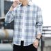 Retro Checkered Shirt For Men, Stylish And High-end Long Sleeved Shirt, Trendy And Versatile Casual Top_viptrois.com