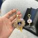 Bag Charm Cute Cartoon Plush Keychain Ugly Cute Bag Pendant Ice Cream Cone Car Keychain Mobile Phone Accessories Gift_viptrois.com