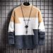 Men's Clothing sweater for men, half turtleneck thick bottoming sweater for junior high school and high school students, mink fleece sweater_viptrois.com