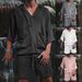 Men's Clothing Men's Cotton And Linen Loose Casual Suit Holiday Clothing Cotton And Linen T Shirt Shorts Suit_viptrois.com