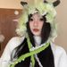 Sweet cute cartoon plush ear protection hat for girls in autumn winter, new Korean version, thick and warm forest style_viptrois.com
