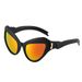 Cat Eye Sunglasses For Women – Large UV400 Frame, Gradient Color Lenses, Wrap-Around Design For Cycling & Fashion_viptrois.com