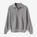 Men's Clothing V Neck Sweater Pullover Thick Needle Lapel Polo Long Sleeve Solid Color Spring And Autumn Tops_viptrois.com