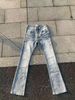 Men's Clothing Ice Blue 3D Whiskered Style Cleanfit Flared Washed Jeans For Men High Street Vibe For Formal & Casual_viptrois.com