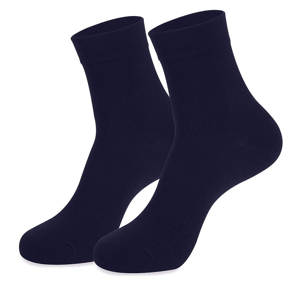 Breathable medium plus size solid color business ball stockings for men_viptrois.com