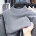 Pulse Cross-Border Foreign Trade Half Turtleneck Sweater 2025 Autumn Winter New Solid Color Pullover Base Knitwear Men's_viptrois.com