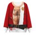 Pure European And American Cross-Border Independent Station Christmas 3D Digital Print Chest Hair Funny Pattern Round Neck_viptrois.com