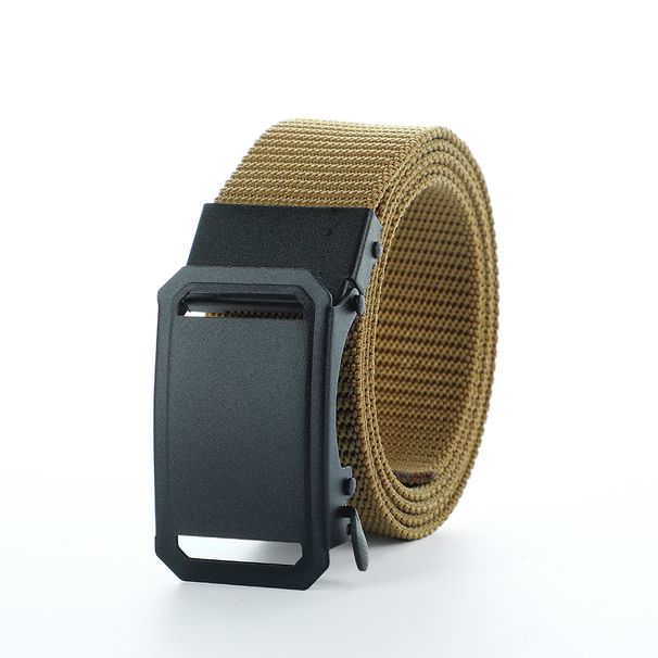 Men's Fashion Belt Classic Six-color Belt With Black Sandblasted Hollow Buckle Simple Versatile Belt Men's Tactical Belt_viptrois.com