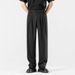 Men's Casual Dress Pants Relaxed Fit Straight Leg Autumn Spring Summer Flowing Drape Comfortable Men's Clothing Bottoms_viptrois.com