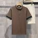 Men's Summer Pique Cotton Polo Shirt Short Sleeve Regular Fit Business Casual T-Shirt In White Black Breathable Spring Autumn Wear_viptrois.com
