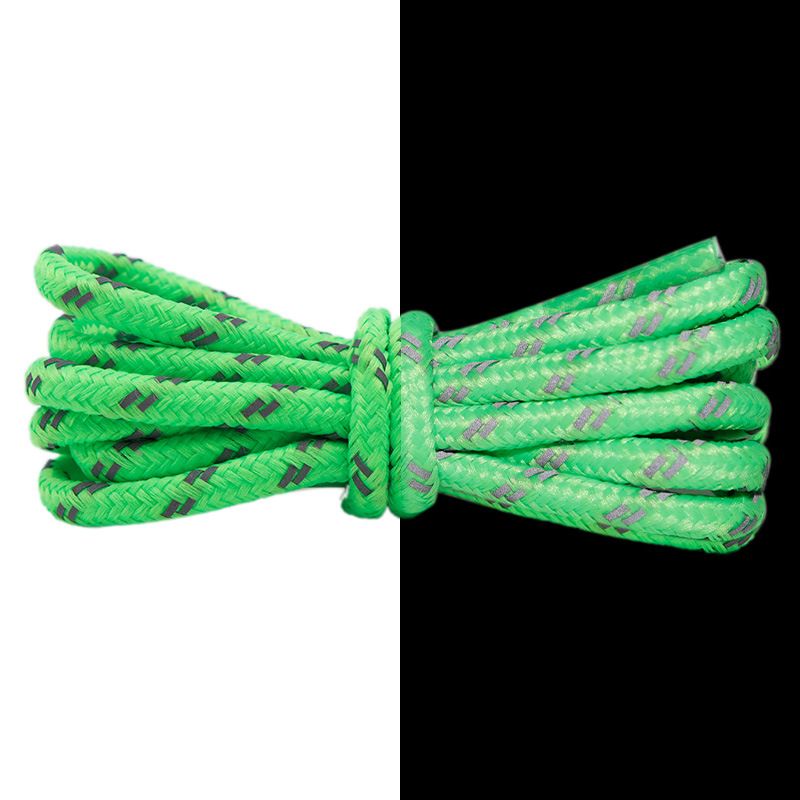 Sneakers Basketball Shoes Reflective Twill Trend Round Shoelaces_viptrois.com