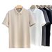 Men's Premium Cotton Polo Shirt - Classic Business Casual Short Sleeve T-Shirt For Office & Daily Wear_viptrois.com