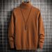 Men's Clothing Autumn And Winter High Collar Half High Collar Slim Fit Plus Velvet Thick Warm Inner Wear Knitted Base Wool Sweater_viptrois.com