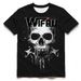 Men's Clothing Cotton T Shirt Fashion Men's Short Sleeved Top Punk Style Skull 3d Direct Injection T Shirt_viptrois.com