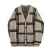 1 Autumn New Men's Cardigan Knitwear Korean Trendy Lazy Style Loose Versatile Sweater_viptrois.com