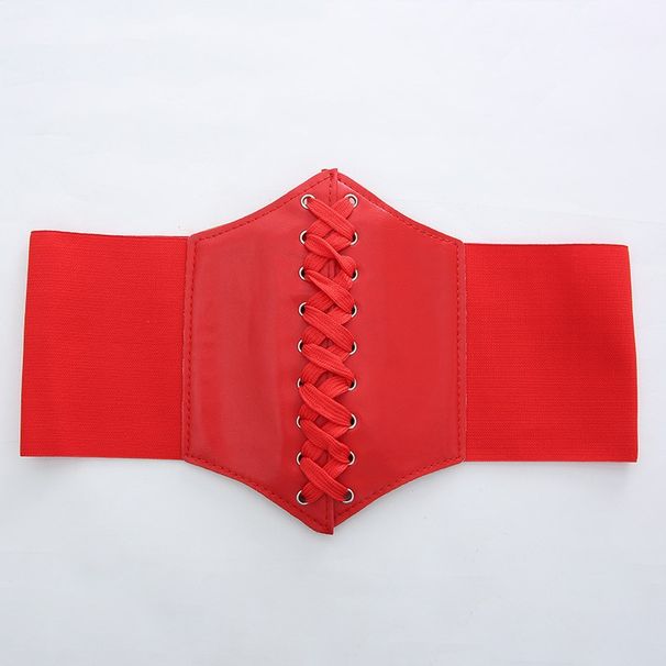 Unisex Court style fashion women's band band elastic waist wrap women's dress elastic waist width_viptrois.com