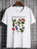 Herbology Plants Short Sleeve T-Shirt Homme Stylish Streetwear Breathable Unisex Casual Comfortable Designer Clothes Slightly_viptrois.com