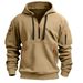 Cross-border Spring Autumn Hoodie With Zipper And Multiple Pockets Pullover Men's Sports Casual Jacket_viptrois.com