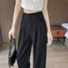 "Retro Wide-Leg Dress Pants For Men – Loose-Fit Straight-Leg Trousers With Flowy Silhouette, Summer Casual & Office Style"_viptrois.com