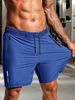 Men's Breathable Quick-Dry Sports Shorts - Lightweight Nylon Athletic Shorts For Summer, Comfortable & Stretchy, Loose Fit Casual Workout Shorts_viptrois.com