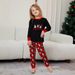 Christmas Santa Claus Snowman letters Christmas family suit printed homewear pajamas_viptrois.com