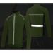 Bicycle Reflective Detachable Raincoat Waterproof Dirt-Resistant Breathable Thin Long-Sleeve Jacket Cycling Clothing_viptrois.com